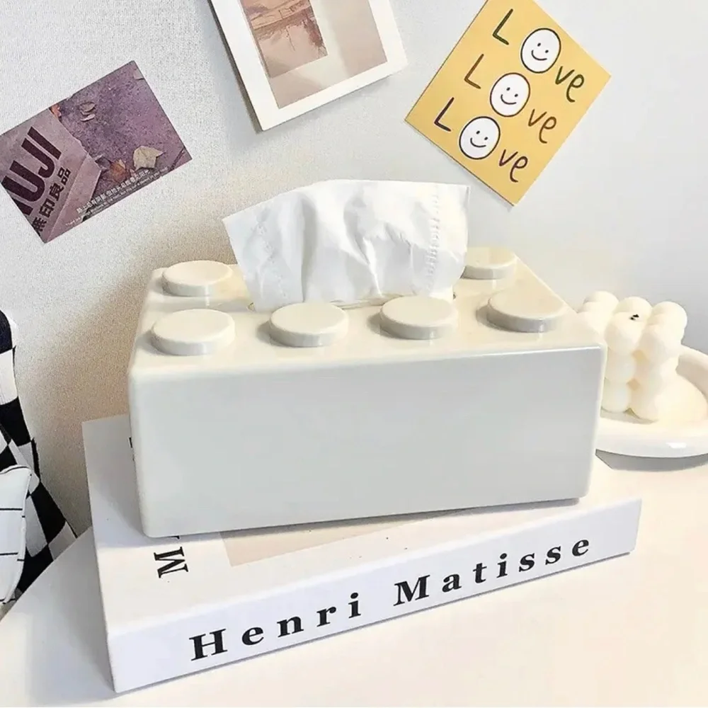 Lego Tissue Wall-mounted Paper Holder Bathroom Waterproof Storage Punch-free Box - Picture 6 of 6